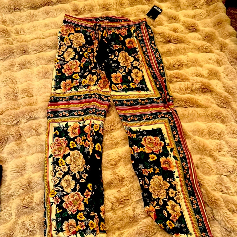 PJ SALVAGE silk Pajama pants